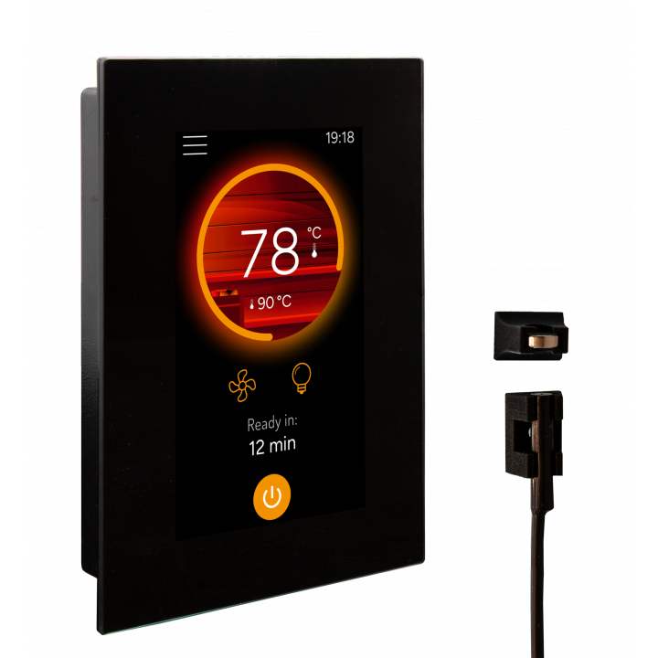 Electric sauna heater control panel upgrade kit - Harvia Fenix ​​FX002XW Wifi with touch screen and door sensor
