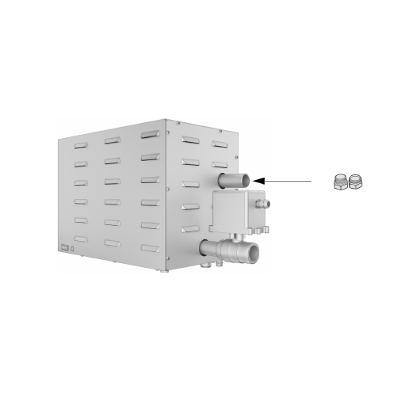 Brass union for steam generator Eos SteamAttrac