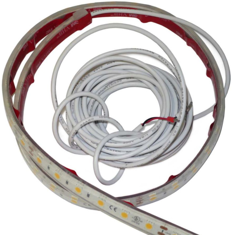 EOS LED strips for steam baths, warm white and RGB colors EOS LED strips for steam baths, warm white and RGB colors