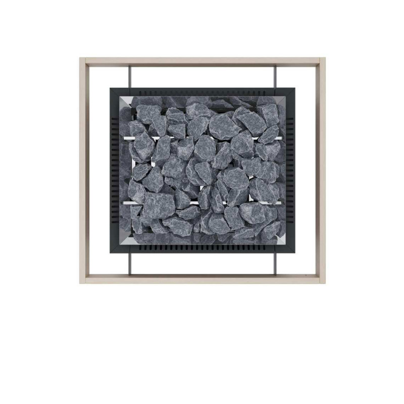 Safety railing - for EOS Mega S HD heater with mounting brackets, walnut