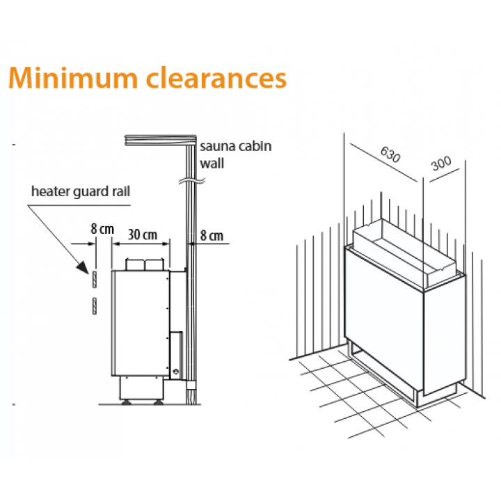 Electric sauna heater - EOS P1