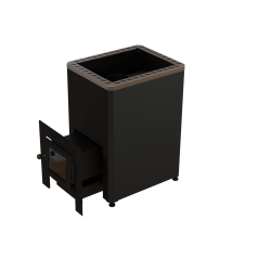 Wood-burning sauna stove - VILPRA ETNA-22-L-V with external firebox  Wood-burning sauna stove - VILPRA ETNA-22-L-V with external firebox
