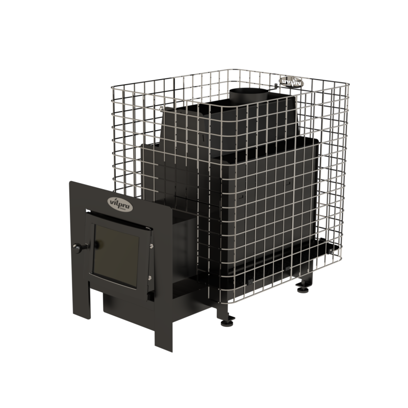 Wood-burning sauna stove - VILPRA ETNA-22-NL-V with external firebox