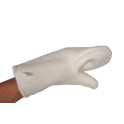 Woolen white glove for sauna - 0