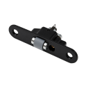 AD sauna door roller catch, black - 0