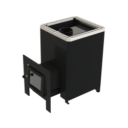 Wood-burning sauna stove - VILPRA FORNAX-14-L-V with external firebox  Wood-burning sauna stove - VILPRA FORNAX-14-L-V with external firebox