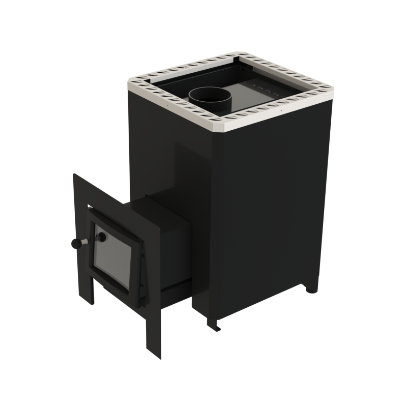 Wood-burning sauna stove - VILPRA FORNAX-14-L-V with external firebox