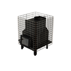 Wood-burning sauna stove - VILPRA FORNAX-14-N-V with internal firebox 