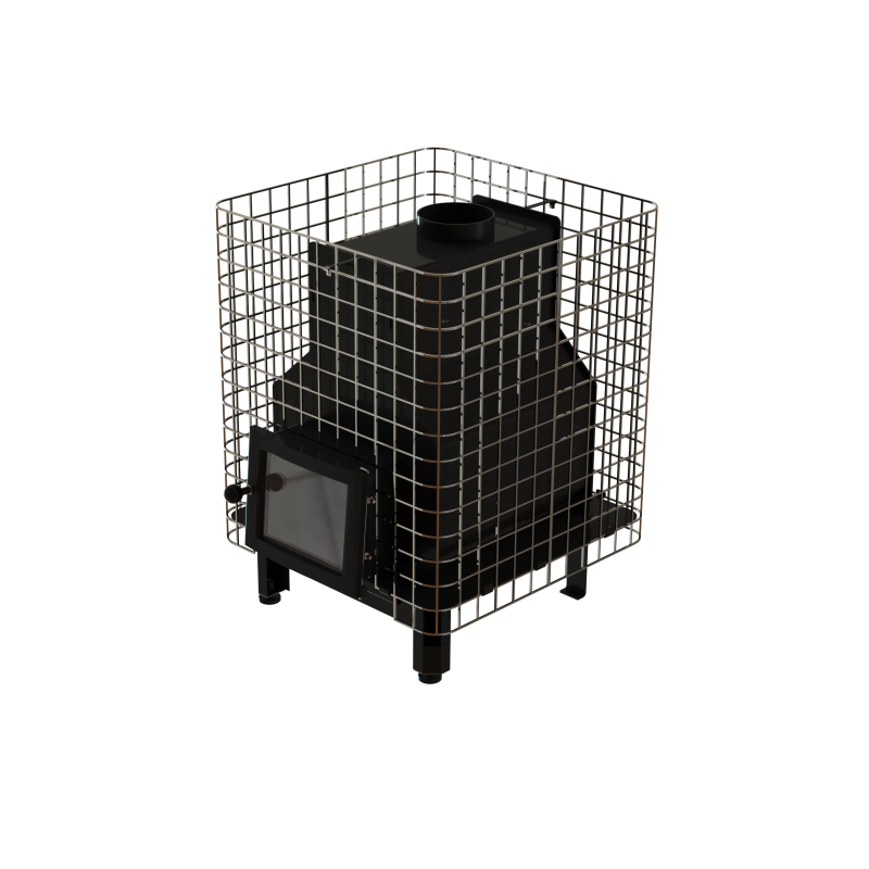 Wood-burning sauna stove - VILPRA FORNAX-14-N-V with internal firebox