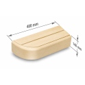 End bench element for modular sauna benches, Aspen - 7