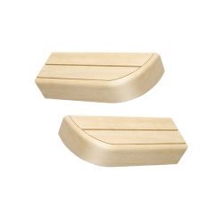 End bench element for modular sauna benches, Aspen 