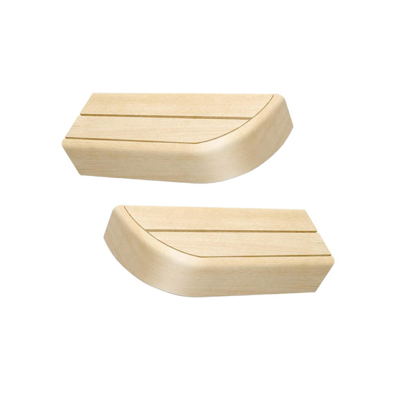 End bench element for modular sauna benches, Aspen