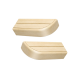 End bench element for modular sauna benches, Aspen