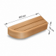 End bench element for modular sauna benches, Alder, 400, To the left