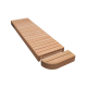 End bench element for modular sauna benches, Alder, 600, To the left