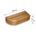 End bench element for modular sauna benches, Thermo aspen - 7