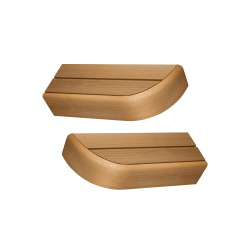 End bench element for modular sauna benches, Thermo aspen 