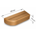 End bench element for modular sauna benches, Thermo aspen - 10
