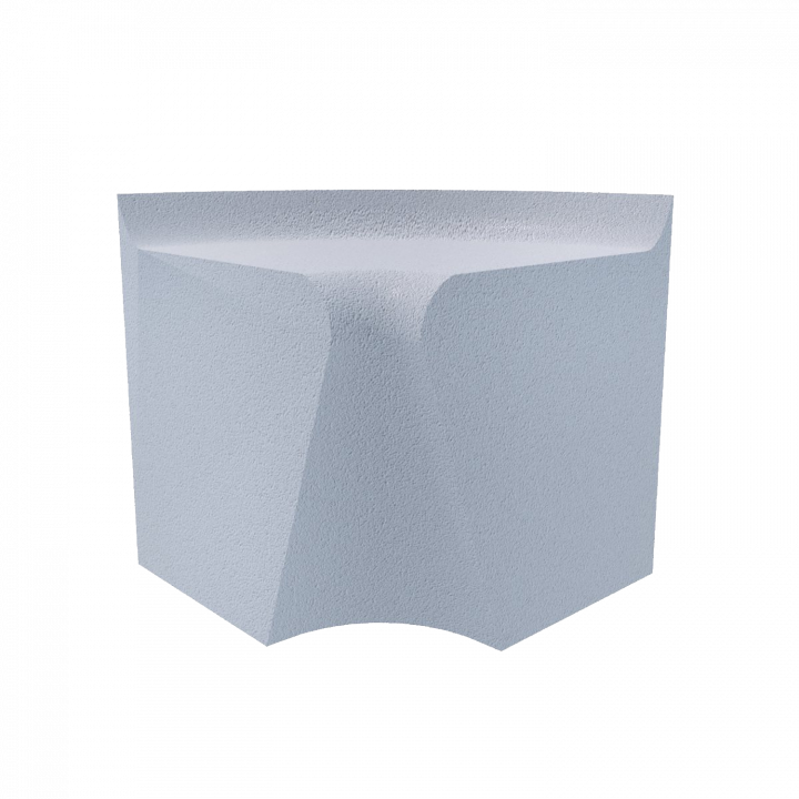 Steam sauna seat V-3, corner seat