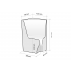 Steam sauna seat V-4, corner seat