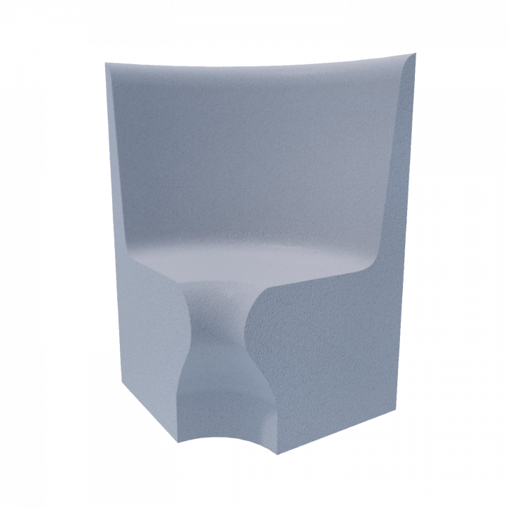 Steam sauna seat V-4, corner seat