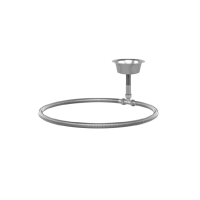 Steam distribution ring for sauna heater