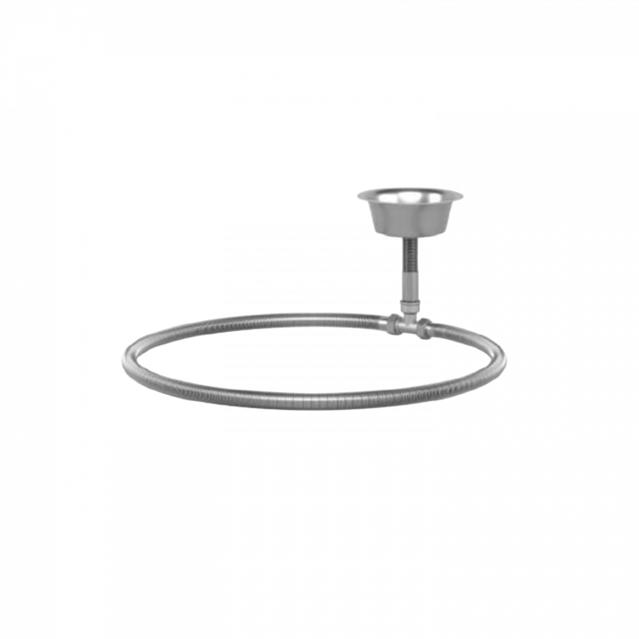 Steam distribution ring for sauna heater