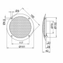 Sauna speakers GFR1060, 2 pcs - 1