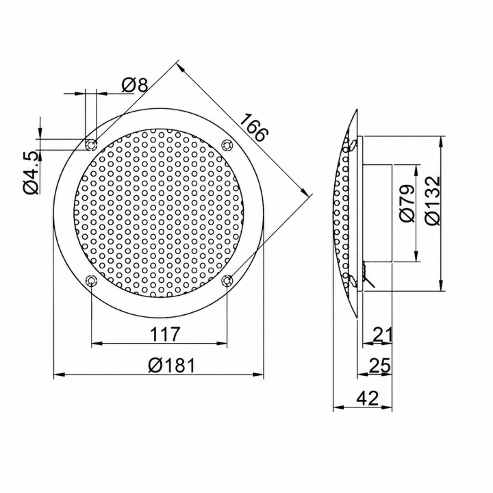 Sauna speakers GFR1060, 2 pcs