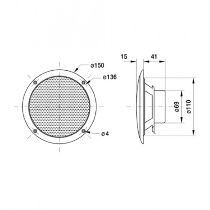 Speaker sauna FR 13 cm