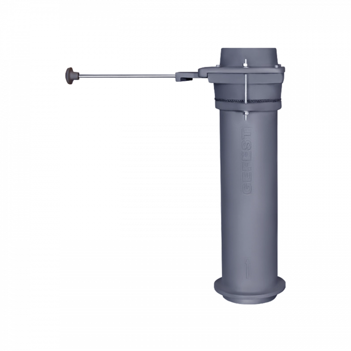 GEFEST cast iron flue module with damper, Ø150, 650 mm