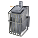 Wood-burning sauna stove - Gefest GFS ZK Uragan 30 (P) in grid - 1 Wood-burning sauna stove - Gefest GFS ZK Uragan 30 (P) in grid - 1