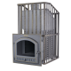 Wood-burning sauna stove - Gefest GFS ZK Uragan 40 (M) in grid
