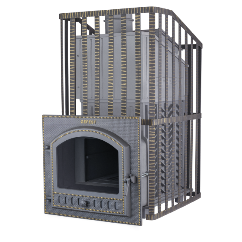 Wood-burning sauna stove - Gefest GFS ZK Uragan 45 (P) in grid