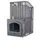 Wood-burning sauna stove - Gefest GFS ZK Uragan 40 (P) in grid