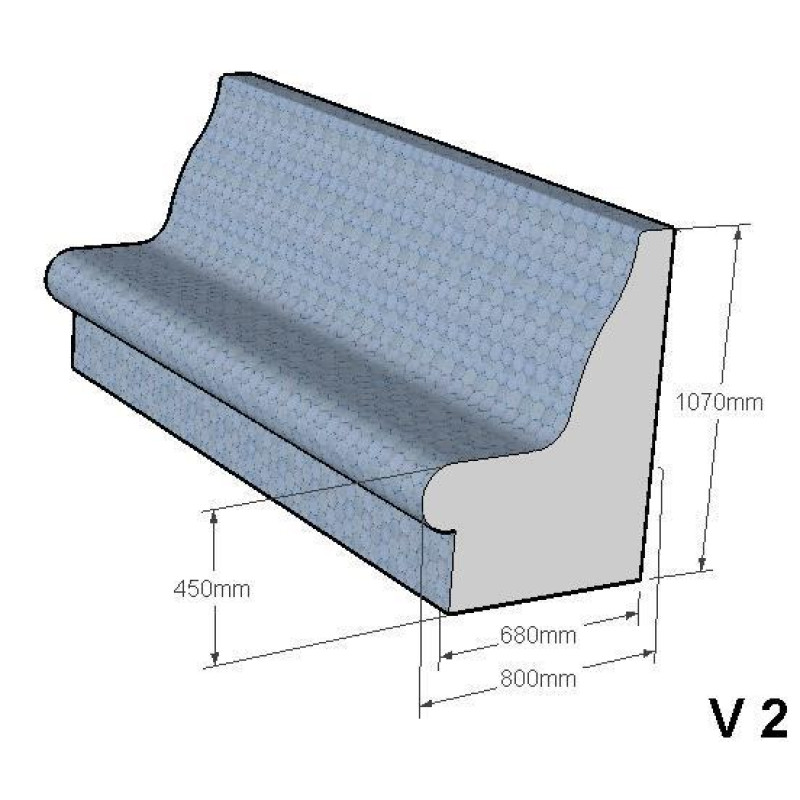 Steam sauna seat V-2