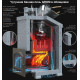 Wood-burning sauna stove - Gefest Grom Uragan 30 (P2)