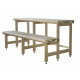 Standard sauna bench complex, Linden wood, length 2037mm