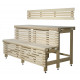Standard sauna bench complex, Linden wood, length 2037mm