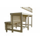 Standard sauna bench complex, Linden wood, length 2037mm