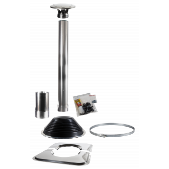HARVIA 1500 chimney set, for barrel-shaped sauna cabins