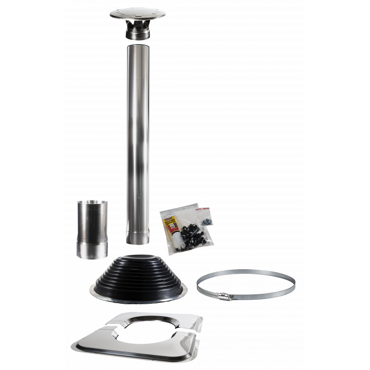 HARVIA 1500 chimney set, for barrel-shaped sauna cabins