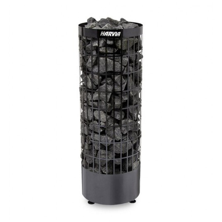 Electric sauna heater - HARVIA Cilindro Black Steel PC110E 10,8 kW
