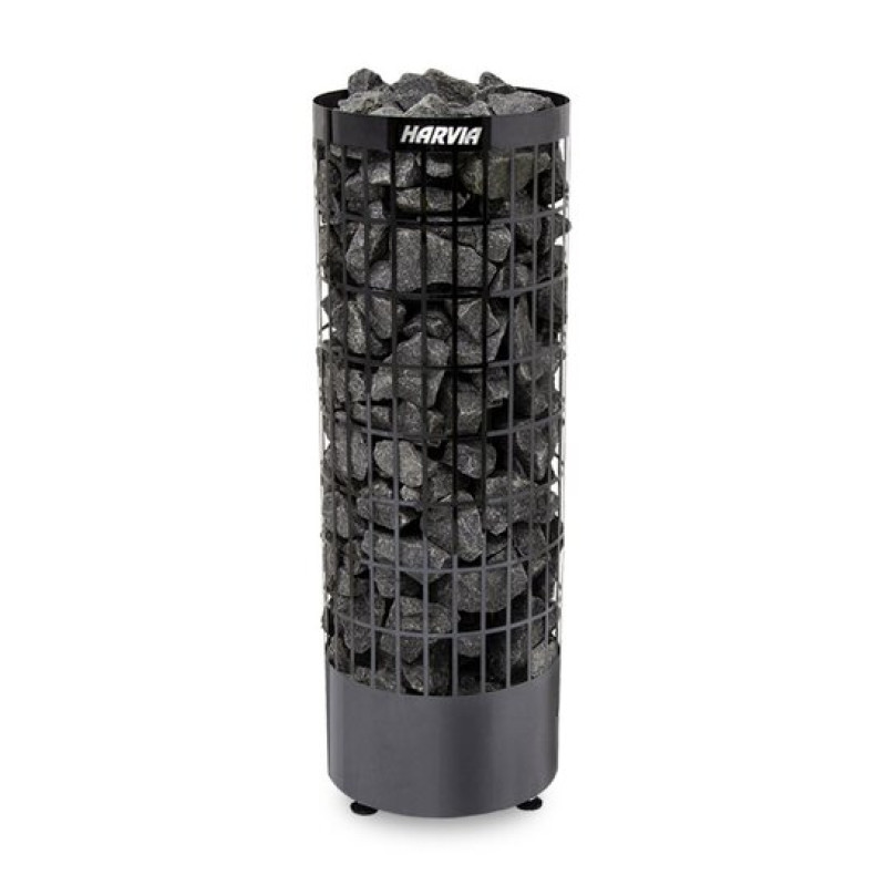 Electric sauna heater - HARVIA Cilindro Black Steel PC70E 6,8 kW