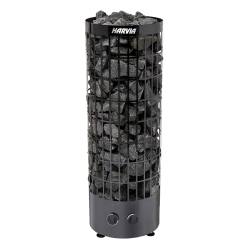 Electric sauna heater - HARVIA Cilindro Black Steel PC90 9 kW