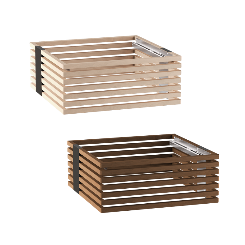 Harvia Concept R wooden safety railing, linden or walnut