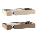 Harvia Concept R Mini wooden safety railing parts, linden or walnut - 0