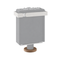 Harvia linden or walnut wood cover for the Concept R Mini heater foot - 4