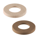 Harvia linden or walnut wood cover for the Concept R Mini heater foot - 0