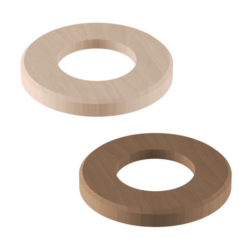 Harvia linden or walnut wood cover for the Concept R Mini heater foot
